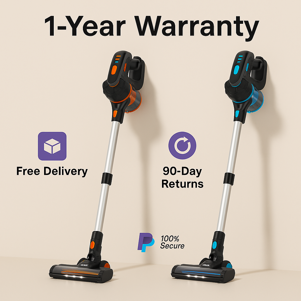 INSE™ 6-in-1 Cordless Stick Vacuum – 20KPa Power, 40 Min, Lightweight | Electromax