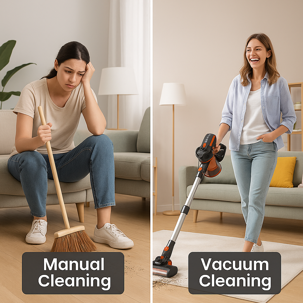 INSE™ 6-in-1 Cordless Stick Vacuum – 20KPa Power, 40 Min, Lightweight | Electromax