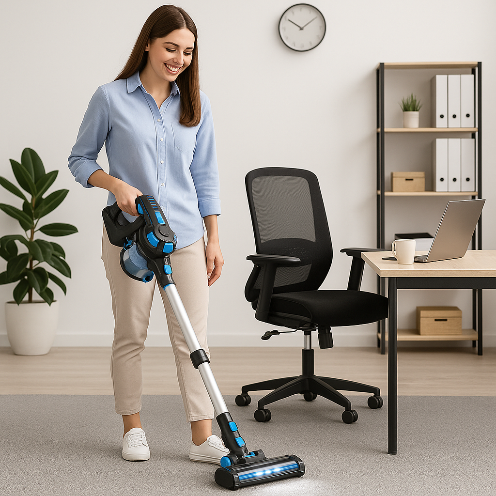 INSE™ 6-in-1 Cordless Stick Vacuum – 20KPa Power, 40 Min, Lightweight | Electromax