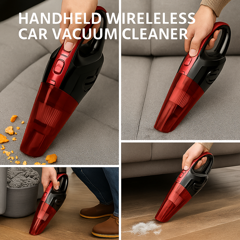 Handheld Wireless Car Vacuum Cleaner™ – 120W High Power, Portable & Rechargeable, with HEPA Filter