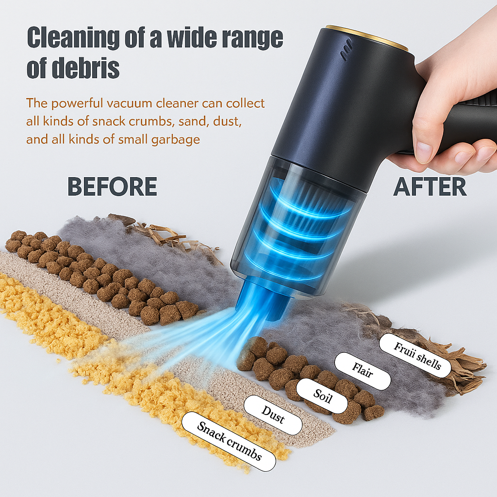 CENRR 98000PA™ Cordless Car Vacuum – Pro Versions | Powerful Handheld Air Blower + Vacuum for Car & Home
