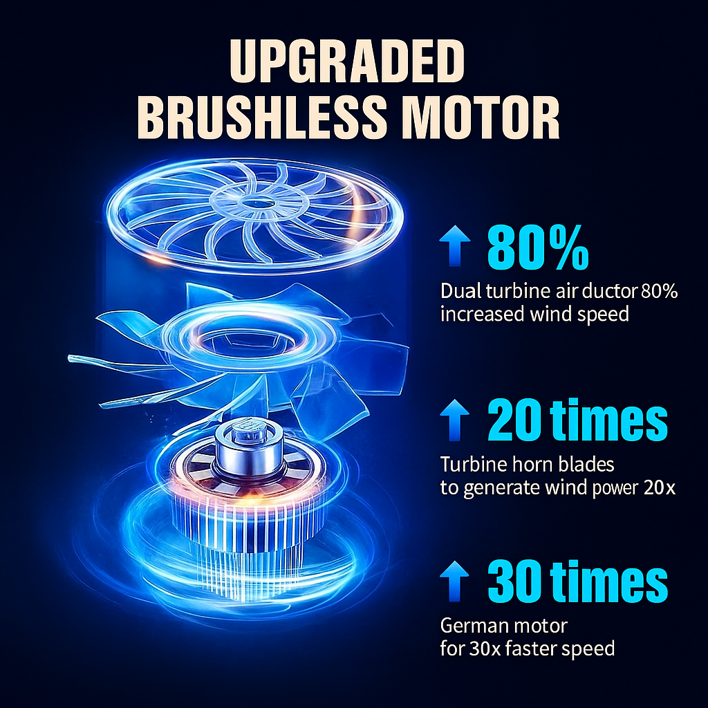 CENRR 98000PA™ Cordless Car Vacuum – Pro Versions | Powerful Handheld Air Blower + Vacuum for Car & Home