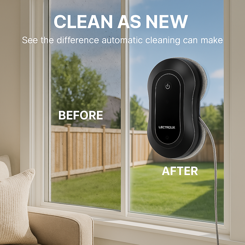 SmartClean YW810™ Robotic Window Cleaner – Dual Spray, Laser Navigation & App Control