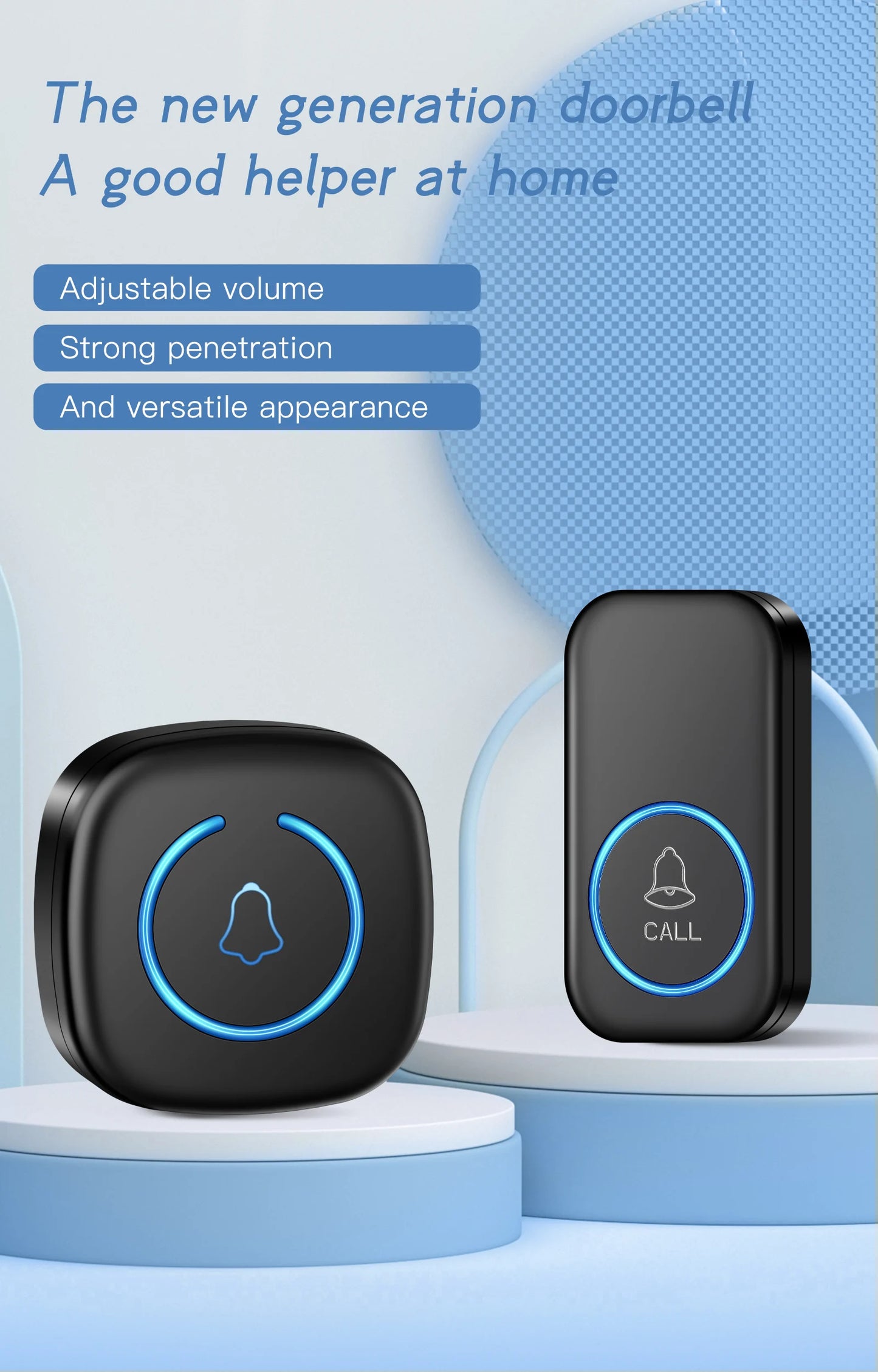 SmartChime™ – Wireless Doorbell with 300M Range & 60 Melodies
