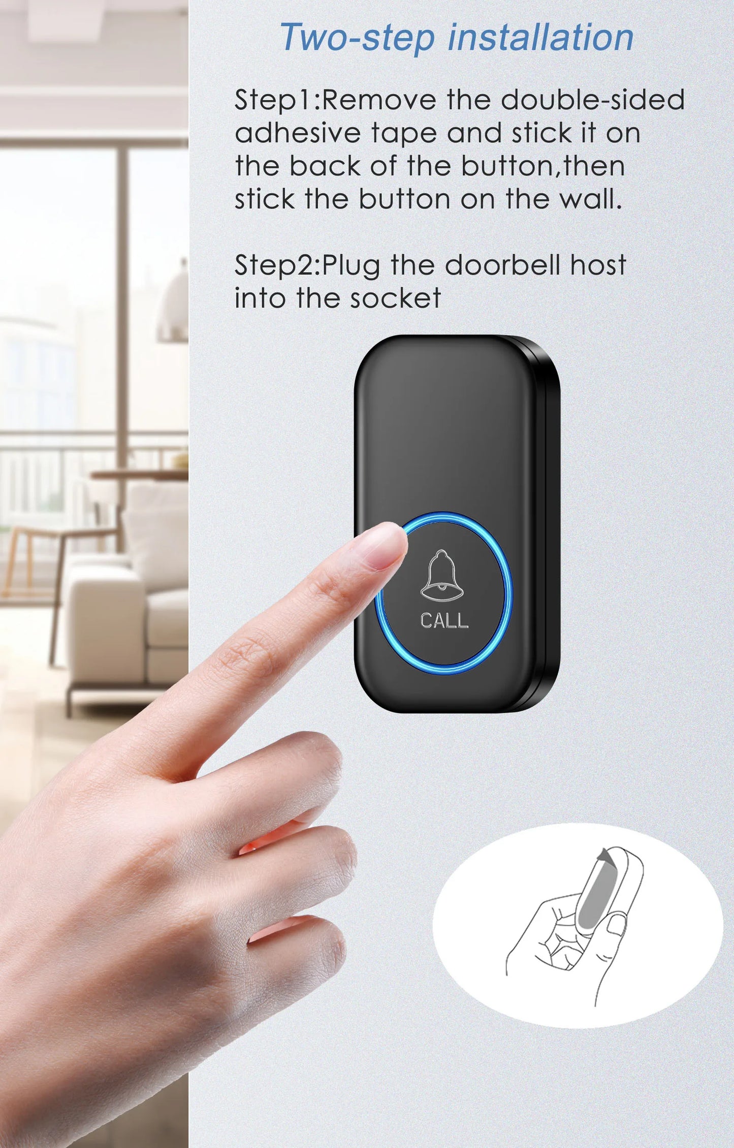 SmartChime™ – Wireless Doorbell with 300M Range & 60 Melodies