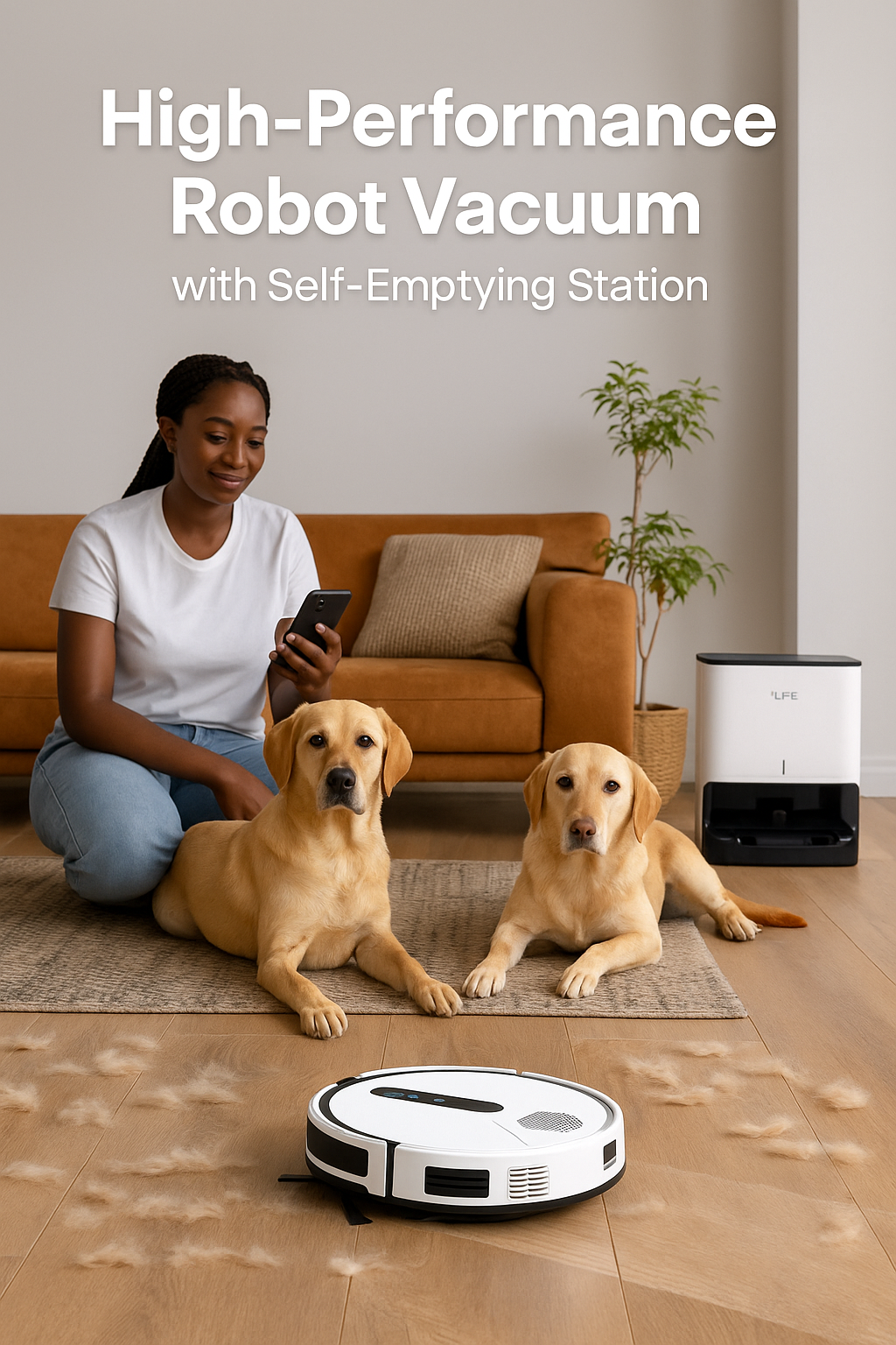 SmartMop A12 Pro™ – Lidar Robot Vacuum with Auto-Dust Bin & Remote/App Control