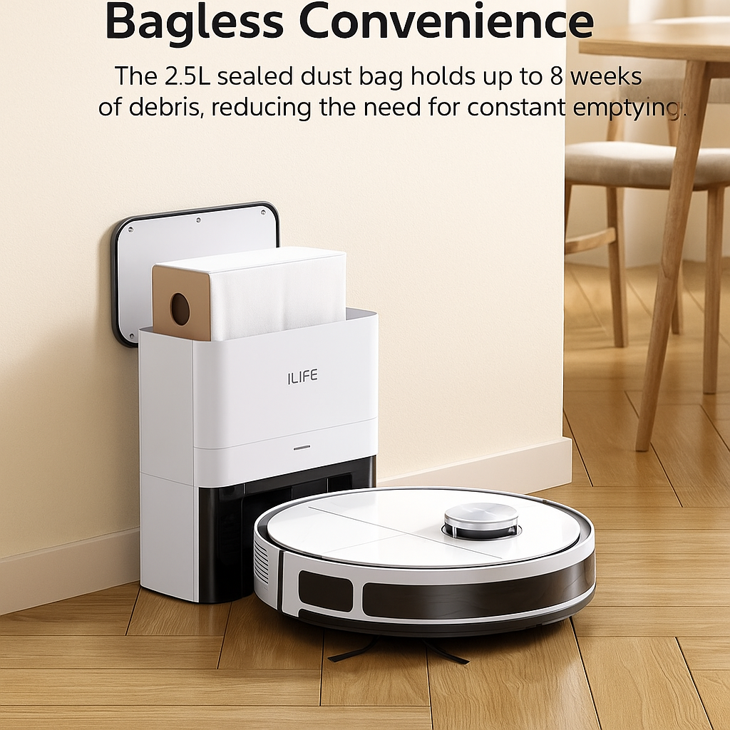 SmartMop A12 Pro™ – Lidar Robot Vacuum with Auto-Dust Bin & Remote/App Control