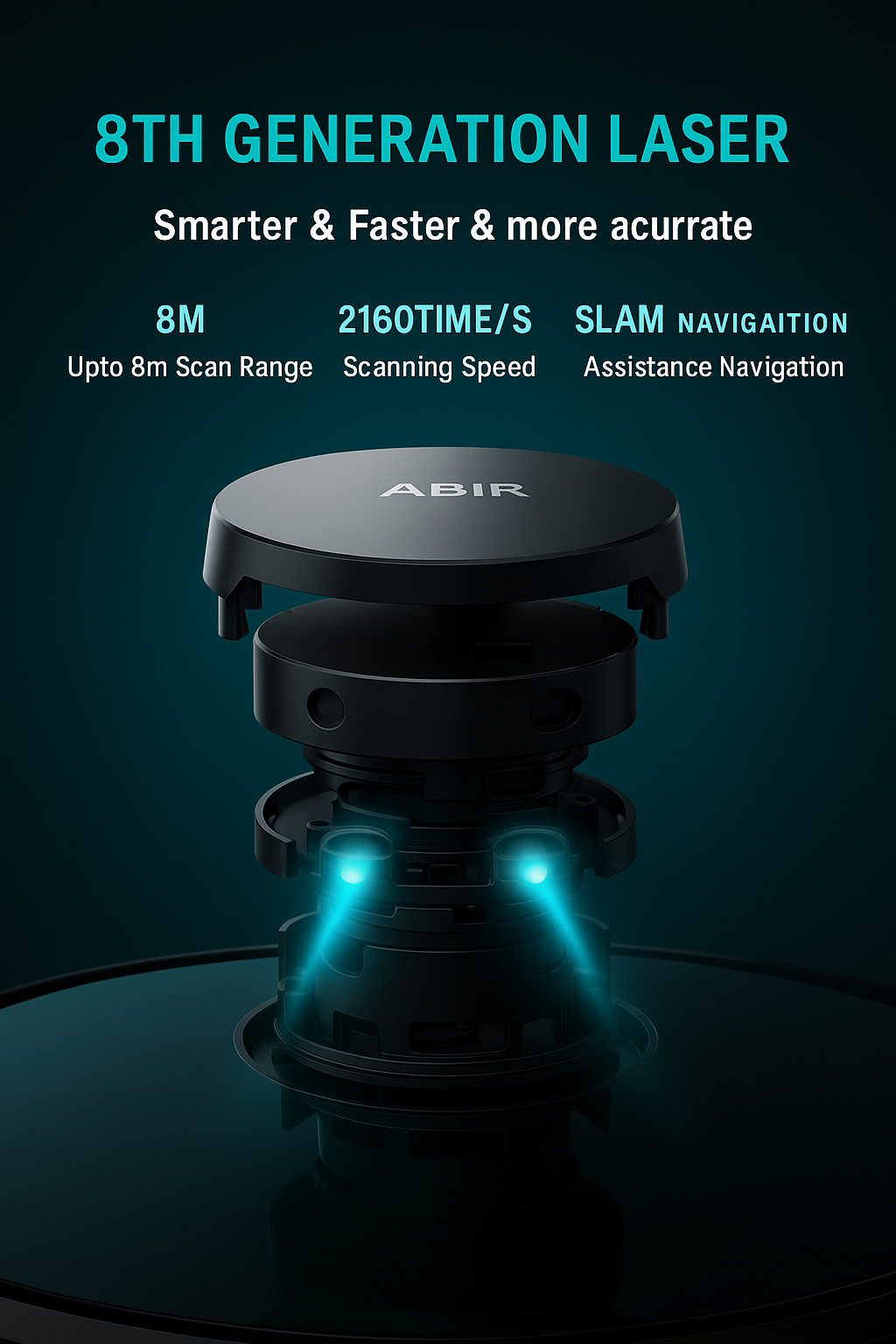 R30 Max™ – Intelligent Robot Cleaner with 6500Pa Suction & Self-Emptying Station