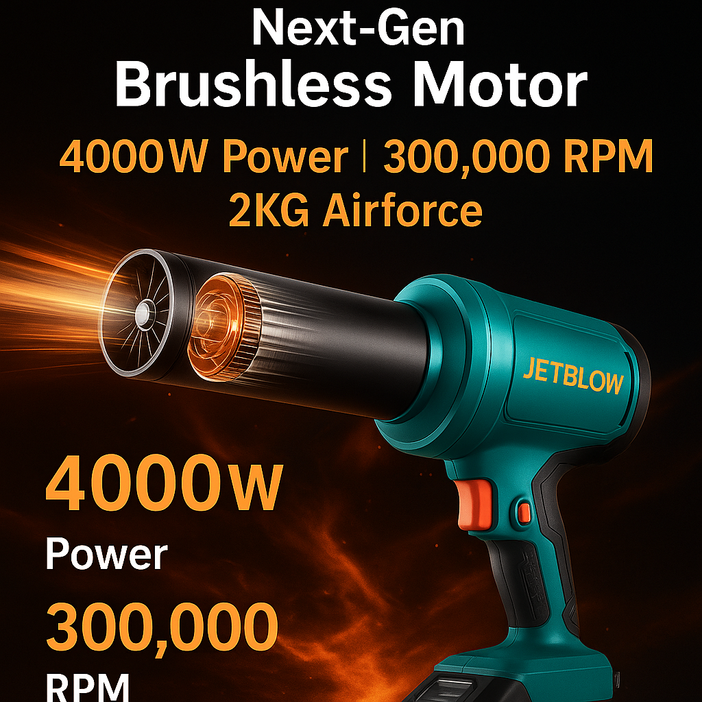 JetBlow X300™ – Wireless Turbo Blower with Dual Mode & Brushless Motor
