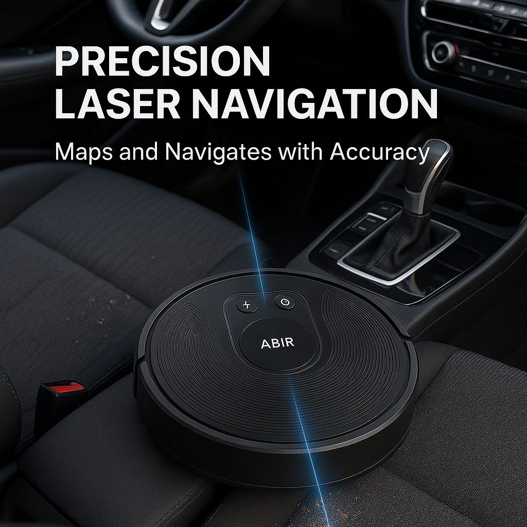ABIR X8™ – Smart Laser Robot Vacuum with App Control & 6500Pa Deep Suction