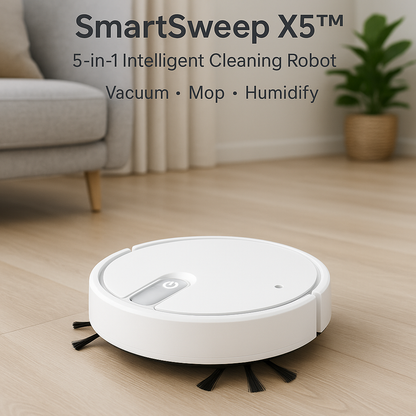 SmartSweep X5™ 5-in-1 Robot Vacuum & Mop | Electromax
