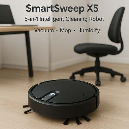 SmartSweep X5™ 5-in-1 Robot Vacuum & Mop | Electromax