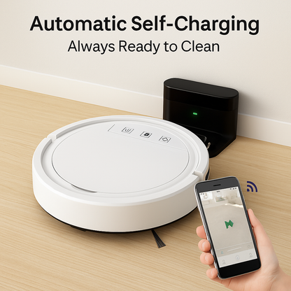 BOAIMORE™ Smart Robot Vacuum – 2500Pa, 3-in-1 Cleaning, Auto Recharge | Electromax