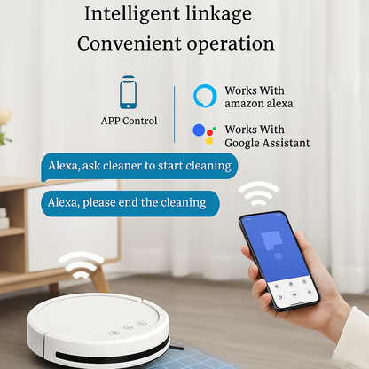 BOAIMORE™ Smart Robot Vacuum – 2500Pa, 3-in-1 Cleaning, Auto Recharge | Electromax