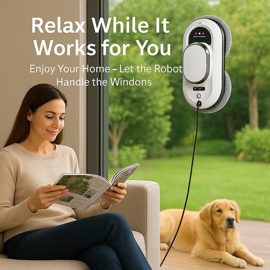 Smart Window Cleaning Robot™ – Remote Controlled Electric Glass Cleaner for Home & Office, Ultra-Thin Design