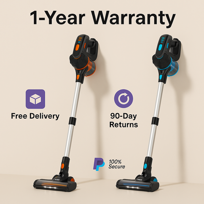 INSE™ 6-in-1 Cordless Stick Vacuum – 20KPa Power, 40 Min, Lightweight | Electromax