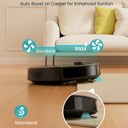 Lefant M330 Pro™ Robot Vacuum & Mop – 5000Pa, LiDAR, WiFi, Pet-Friendly | Electromax