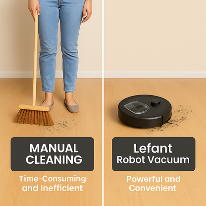 Lefant M330 Pro™ Robot Vacuum & Mop – 5000Pa, LiDAR, WiFi, Pet-Friendly | Electromax