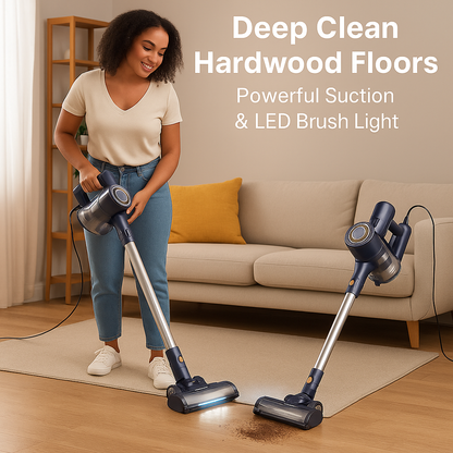 YISORA™ 6-in-1 Corded Stick Vacuum – 600W, 23KPa, Lightweight | Electromax