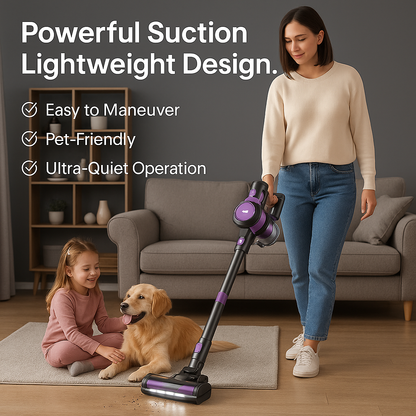 INSE S10™ 6-in-1 Cordless Vacuum – 45KPa, 50 Min, Pet Friendly | Electromax