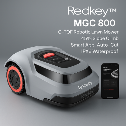 Redkey™ C-TOF Robotic Lawn Mower – Smart App & Auto-Cut | Electromax