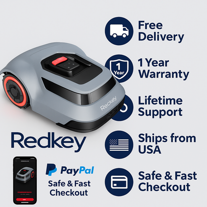 Redkey™ C-TOF Robotic Lawn Mower – Smart App & Auto-Cut | Electromax