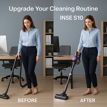 INSE S10™ 6-in-1 Cordless Vacuum – 45KPa, 50 Min, Pet Friendly | Electromax