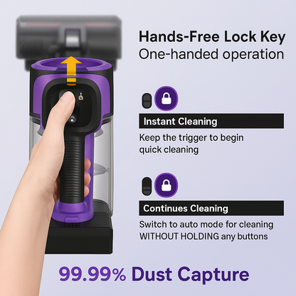 INSE S10™ 6-in-1 Cordless Vacuum – 45KPa, 50 Min, Pet Friendly | Electromax