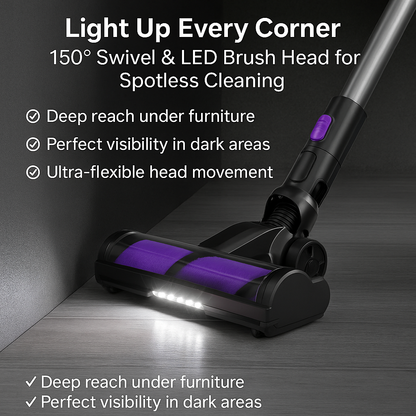 INSE S10™ 6-in-1 Cordless Vacuum – 45KPa, 50 Min, Pet Friendly | Electromax