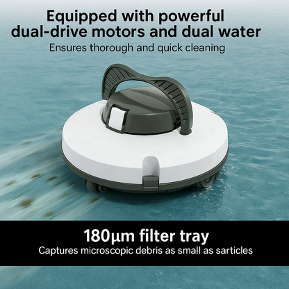 Redkey S100™ Cordless Robotic Pool Vacuum – IPX8, 130 Min, Self-Parking | Electromax