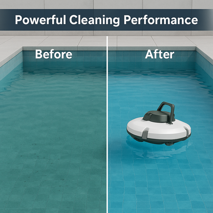 Redkey S100™ Cordless Robotic Pool Vacuum – IPX8, 130 Min, Self-Parking | Electromax