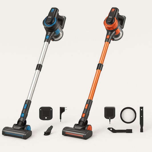 INSE™ 6-in-1 Cordless Stick Vacuum – 20KPa Power, 40 Min, Lightweight | Electromax