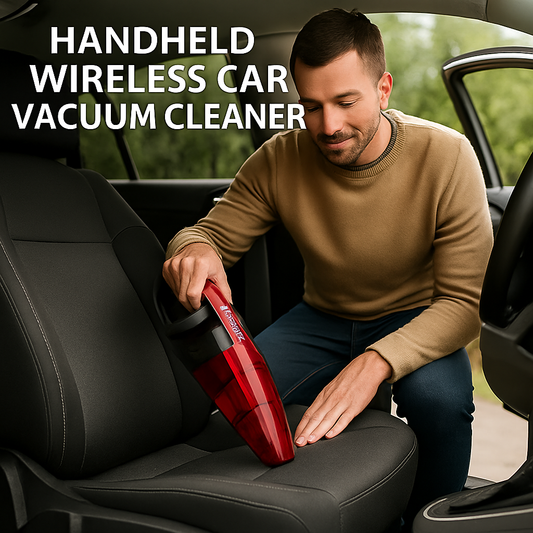 Handheld Wireless Car Vacuum Cleaner™ – 120W High Power, Portable & Rechargeable, with HEPA Filter