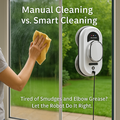 Smart Window Cleaning Robot™ – Remote Control, Ultra-Thin for Home & Office | Electromax