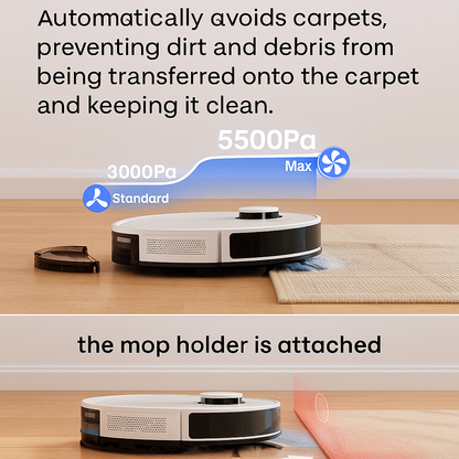 Lefant™ Self-Emptying Robot Vacuum & Mop – 6000Pa, Laser Nav, WiFi/Alexa | Electromax