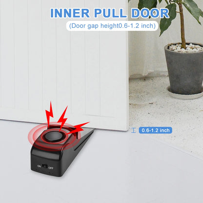 Wsdcam Portable Door Stopper Alarm – 120dB Loud Security Alert for Home & Travel