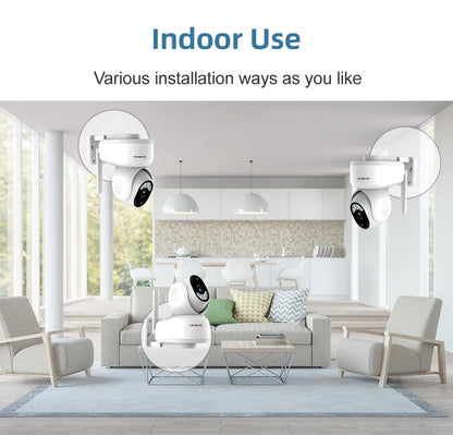LS Vision 2K Solar SmartCam™ – 4MP Wireless PTZ Security with 4G/WiFi, Motion Detection & 2-Way Audio