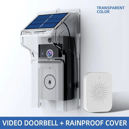 Smart Wireless Video Doorbell with Solar Charging – Waterproof, WiFi, Intercom & HD Camera