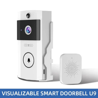 Smart Wireless Video Doorbell with Solar Charging – Waterproof, WiFi, Intercom & HD Camera