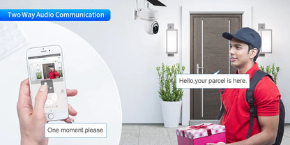 LS Vision 2K Solar SmartCam™ – 4MP Wireless PTZ Security with 4G/WiFi, Motion Detection & 2-Way Audio