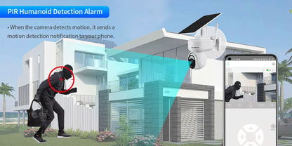 LS Vision 2K Solar SmartCam™ – 4MP Wireless PTZ Security with 4G/WiFi, Motion Detection & 2-Way Audio