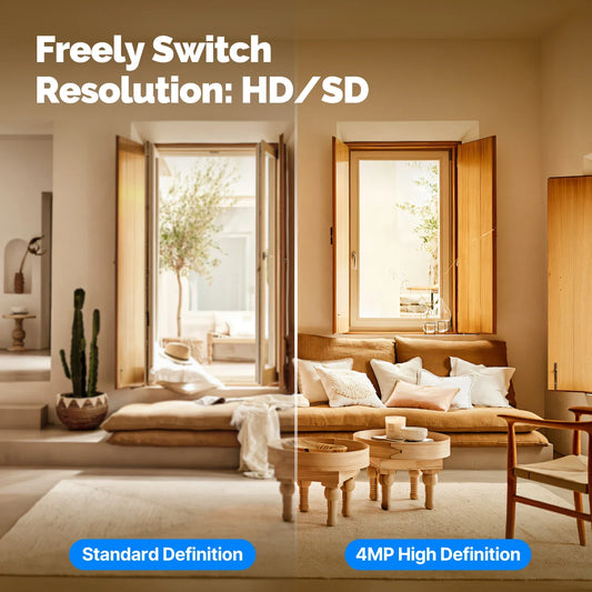 MOESView™ 4MP Smart Security Camera – Indoor WiFi Cam with Night Vision & Motion Alerts