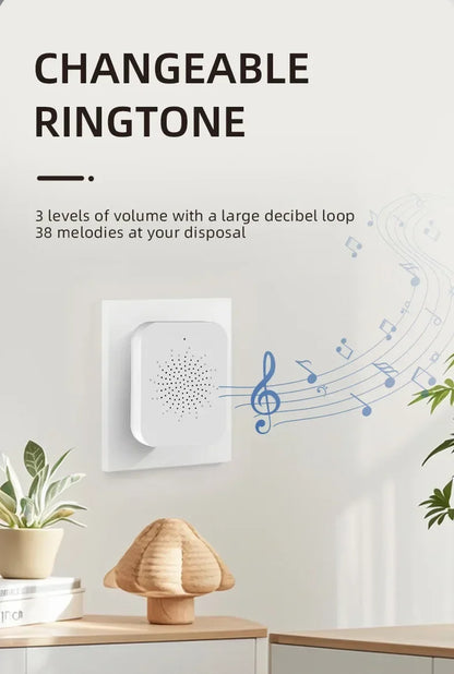 Smart Wireless Video Doorbell with Solar Charging – Waterproof, WiFi, Intercom & HD Camera