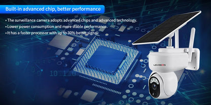 LS Vision 2K Solar SmartCam™ – 4MP Wireless PTZ Security with 4G/WiFi, Motion Detection & 2-Way Audio