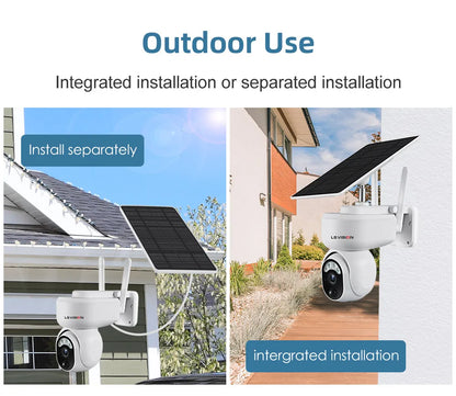 LS Vision 2K Solar SmartCam™ – 4MP Wireless PTZ Security with 4G/WiFi, Motion Detection & 2-Way Audio