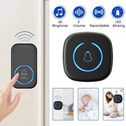 SmartChime™ – Wireless Doorbell with 300M Range & 60 Melodies