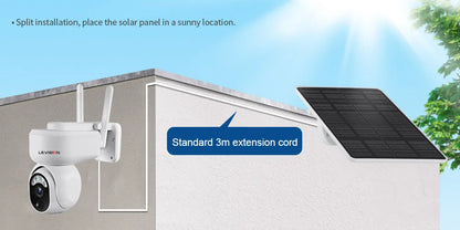 LS Vision 2K Solar SmartCam™ – 4MP Wireless PTZ Security with 4G/WiFi, Motion Detection & 2-Way Audio