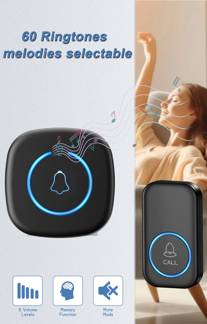 SmartChime™ – Wireless Doorbell with 300M Range & 60 Melodies