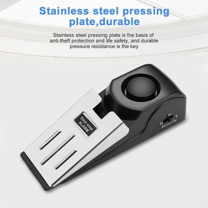 Wsdcam Portable Door Stopper Alarm – 120dB Loud Security Alert for Home & Travel