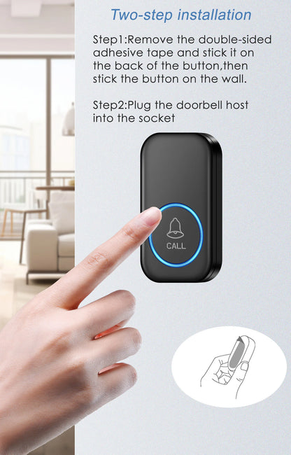 SmartChime™ – Wireless Doorbell with 300M Range & 60 Melodies